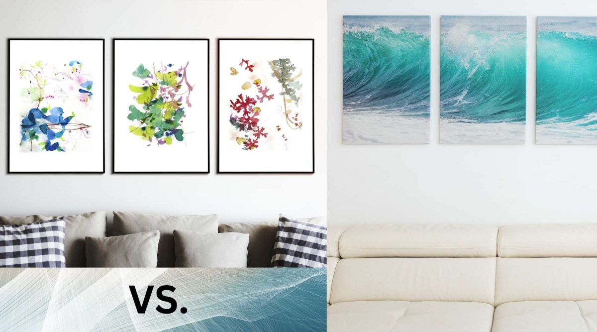 Framed Prints vs. Canvas: What's Best for Your Space? - Modest Hut
