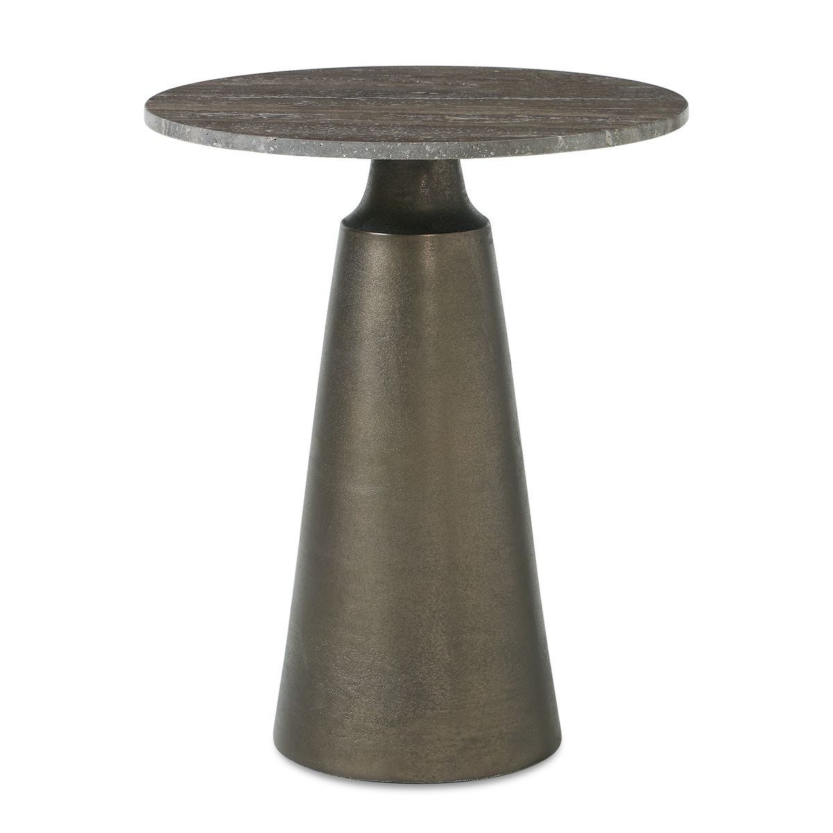 Midsummer bronze indoor-outdoor accent table by Uttermost