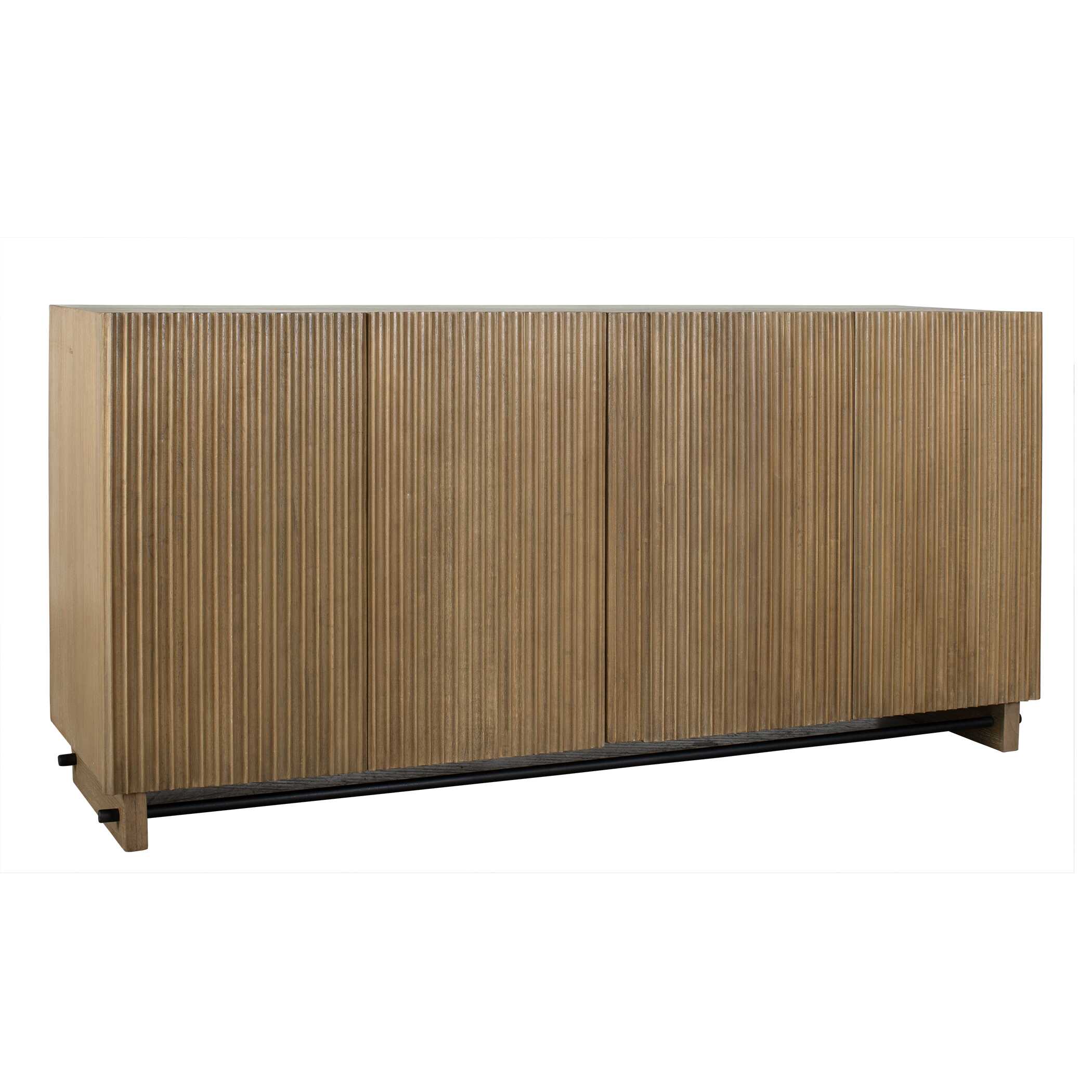 Kellem Natural Wood 4 Door Cabinet - FURN 5373 50069 A3 image 5