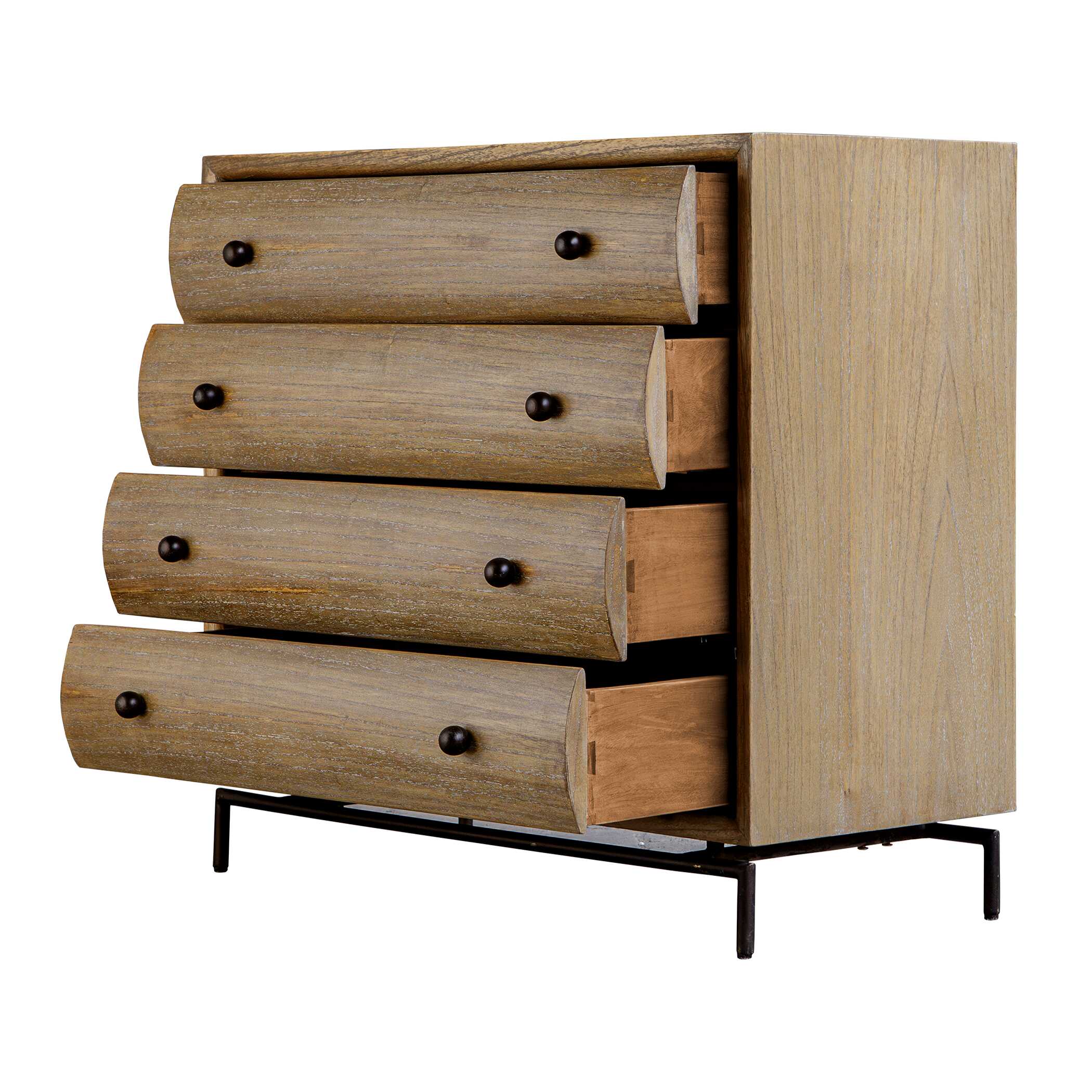 Millard Curved 4 Drawer Chest - FURN 5587 50122 A5 image 7