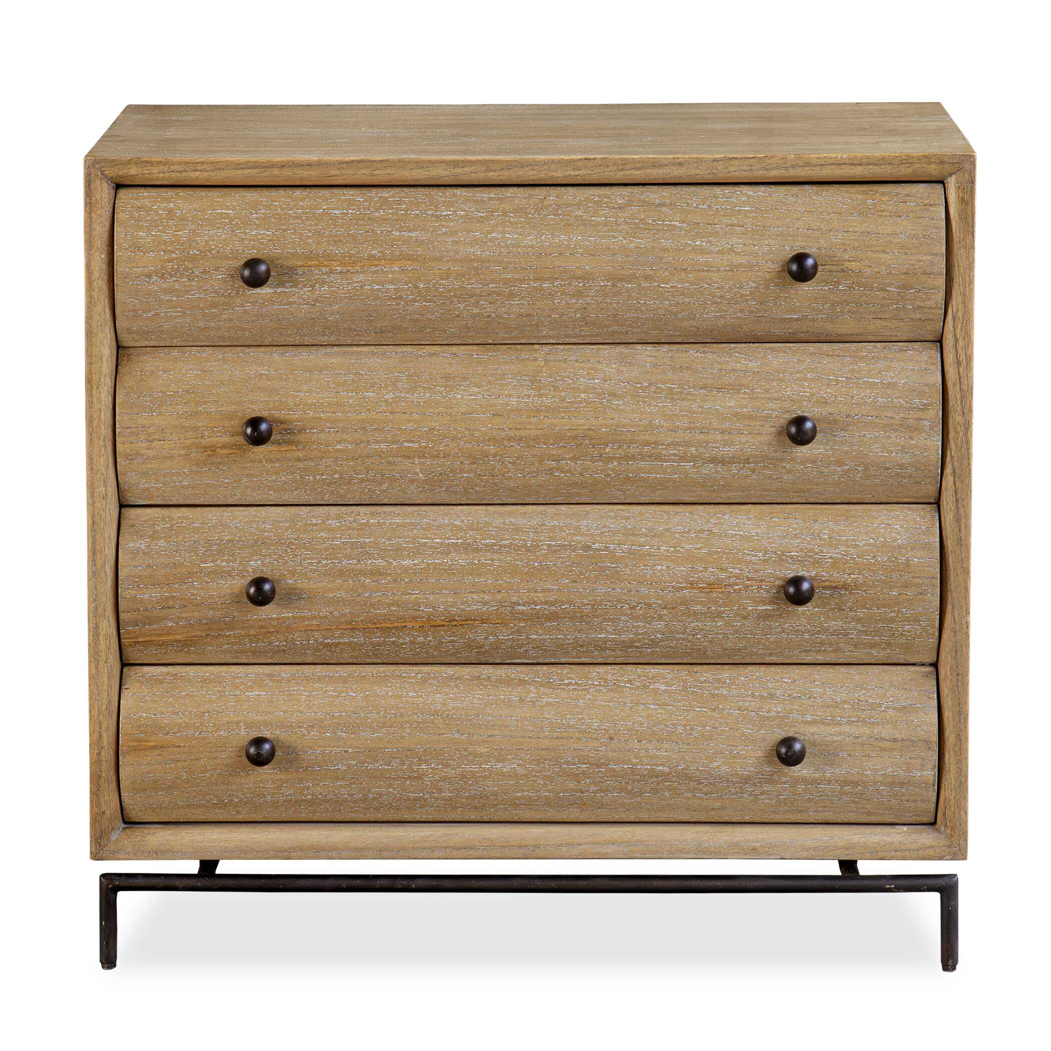 Millard Curved 4 Drawer Chest - FURN 5587 50122 C image 8