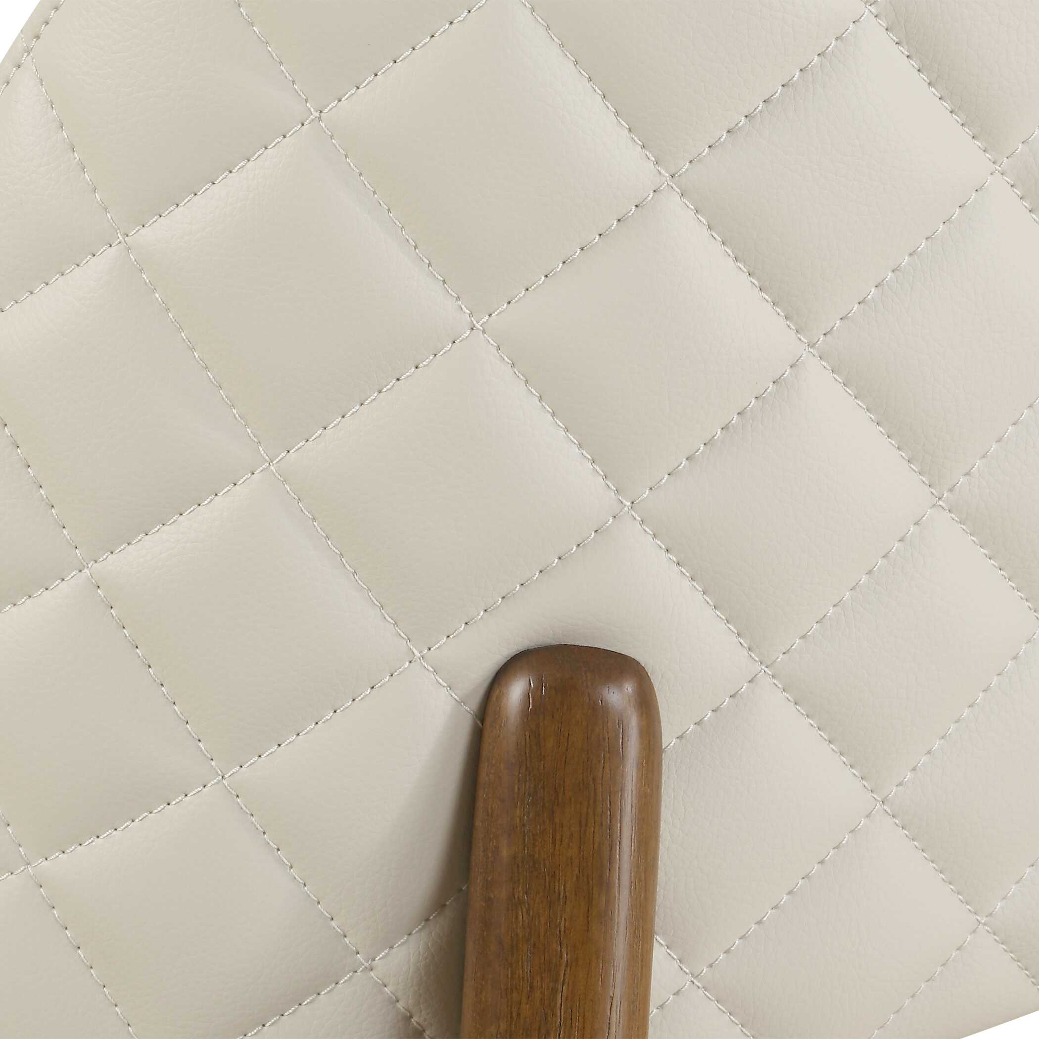 Stitches Leather Counter Stool