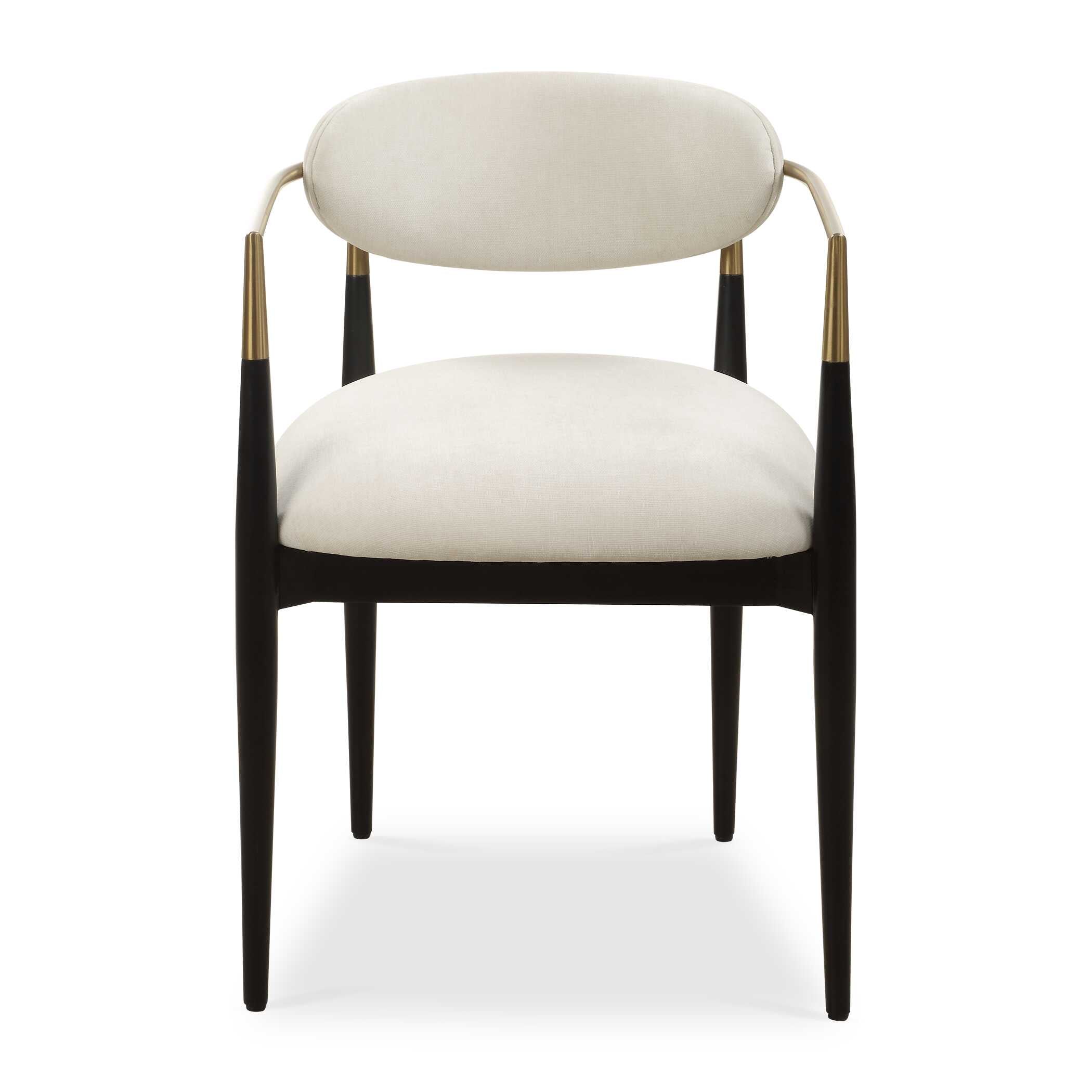 Moxie White Dining Arm Chair - Uttermost - by Modest Hut