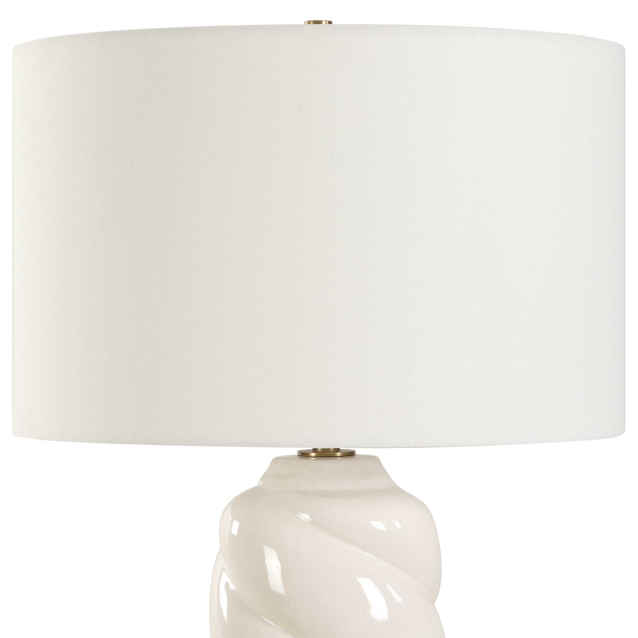 Anneli White Swirl Table Lamp - Uttermost - by Modest Hut