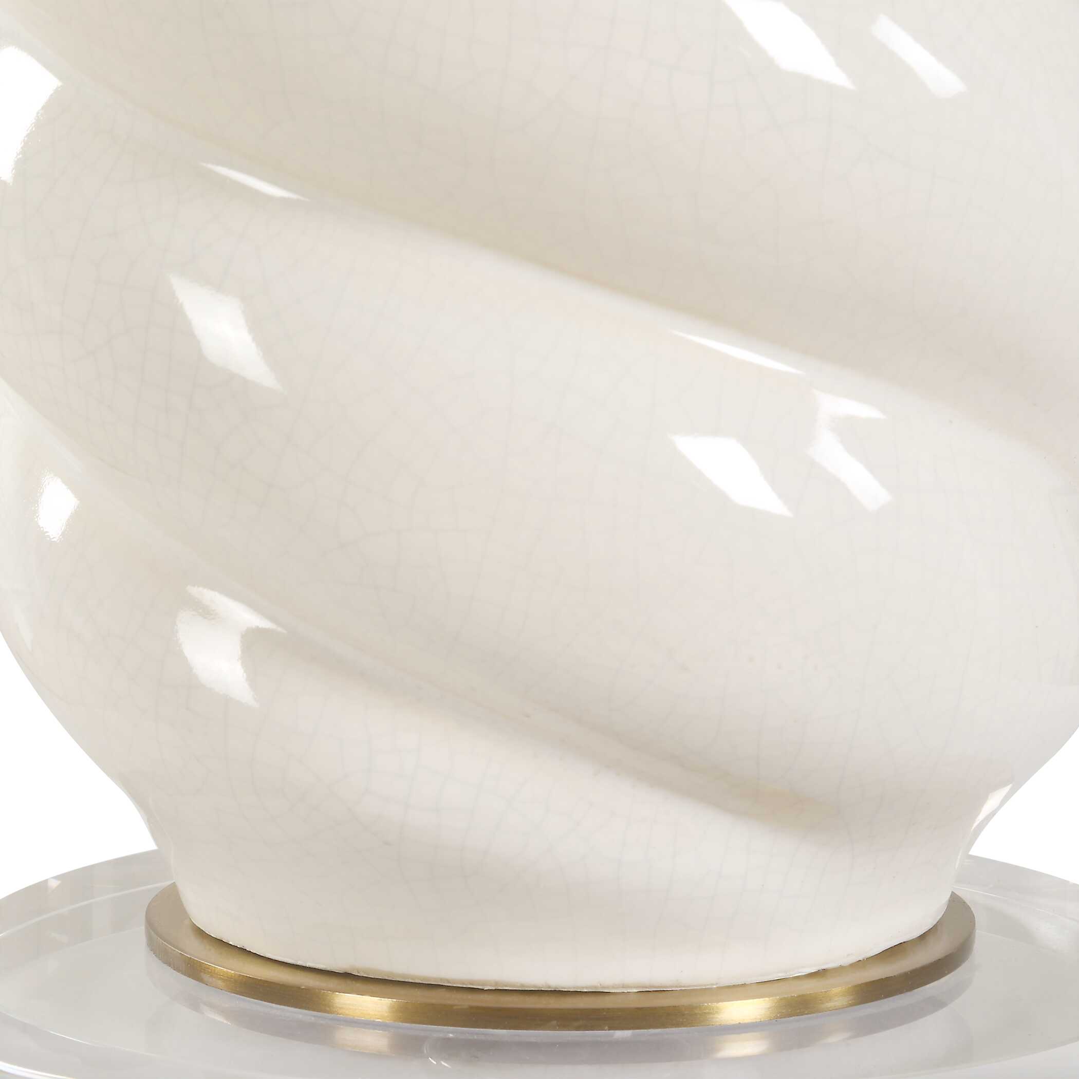 Anneli White Swirl Table Lamp - Uttermost - by Modest Hut