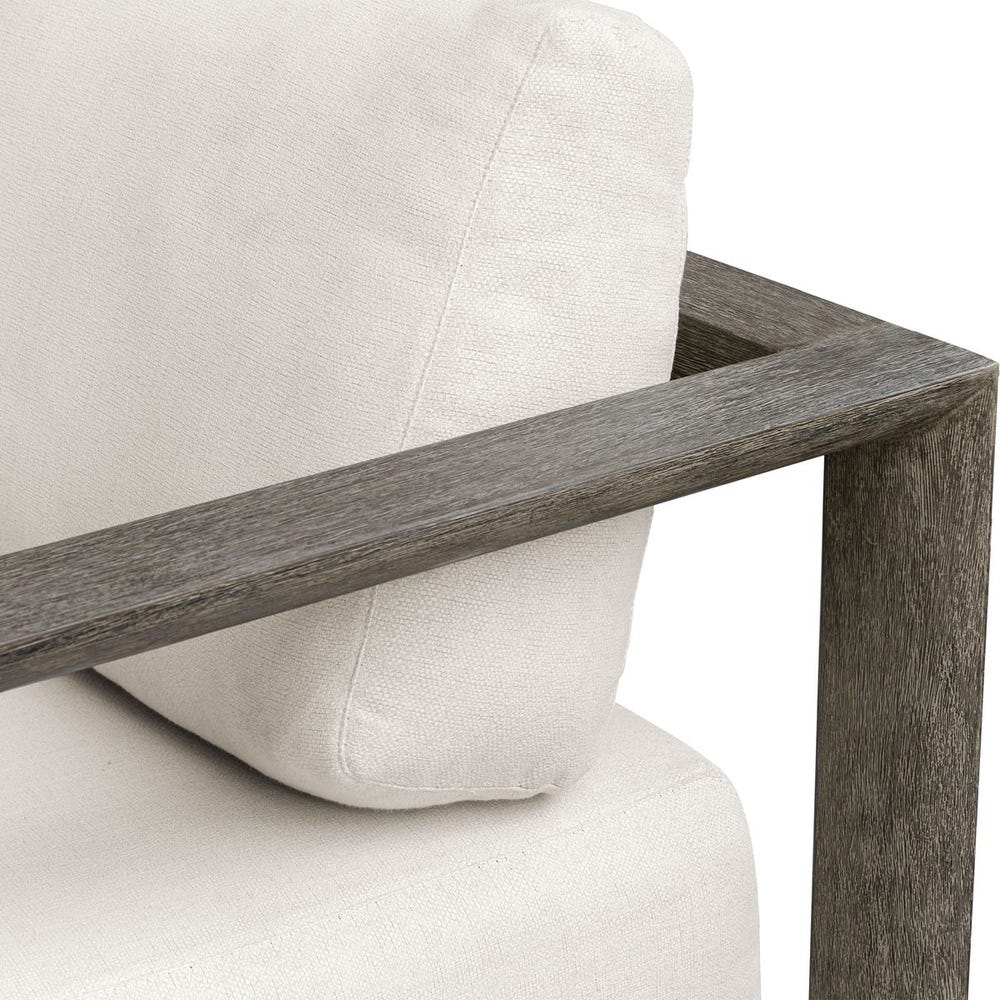 Remsen Outdoor 3 Seater Sofa, Weathered Gray/Oyster