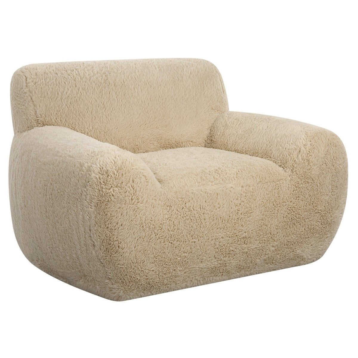 Abide Sheepskin Accent Chair - Uttermost - Accent Chairs by Modest Hut