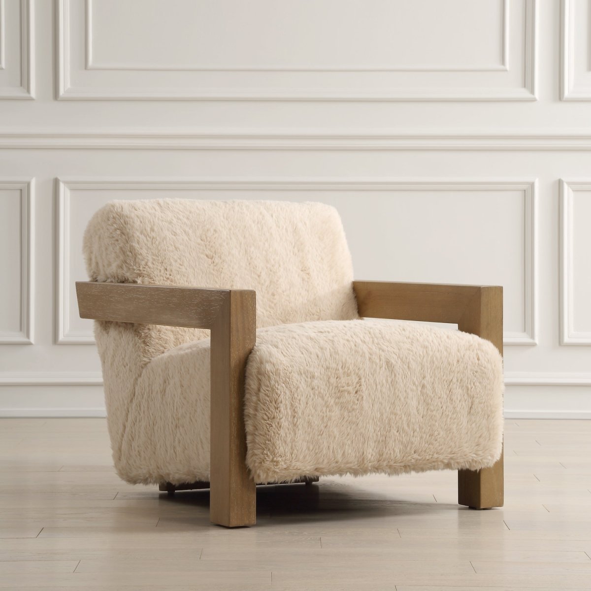Jackson Sheepskin Accent Chair - Uttermost - Accent Chairs by Modest Hut