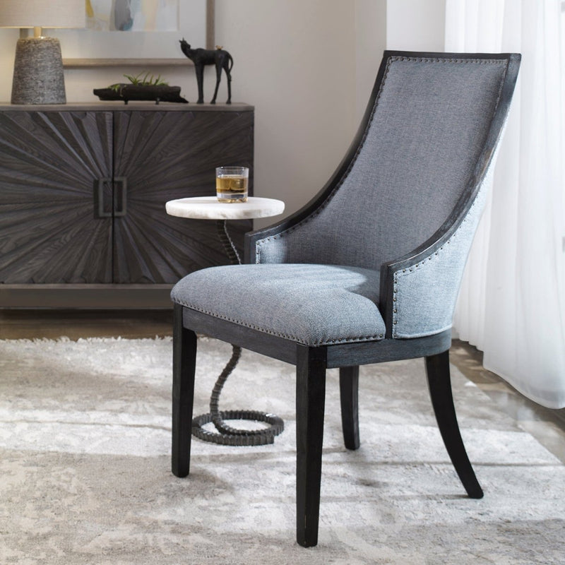 Janis Ebony Accent Chair - Uttermost - Accent Chairs by Modest Hut