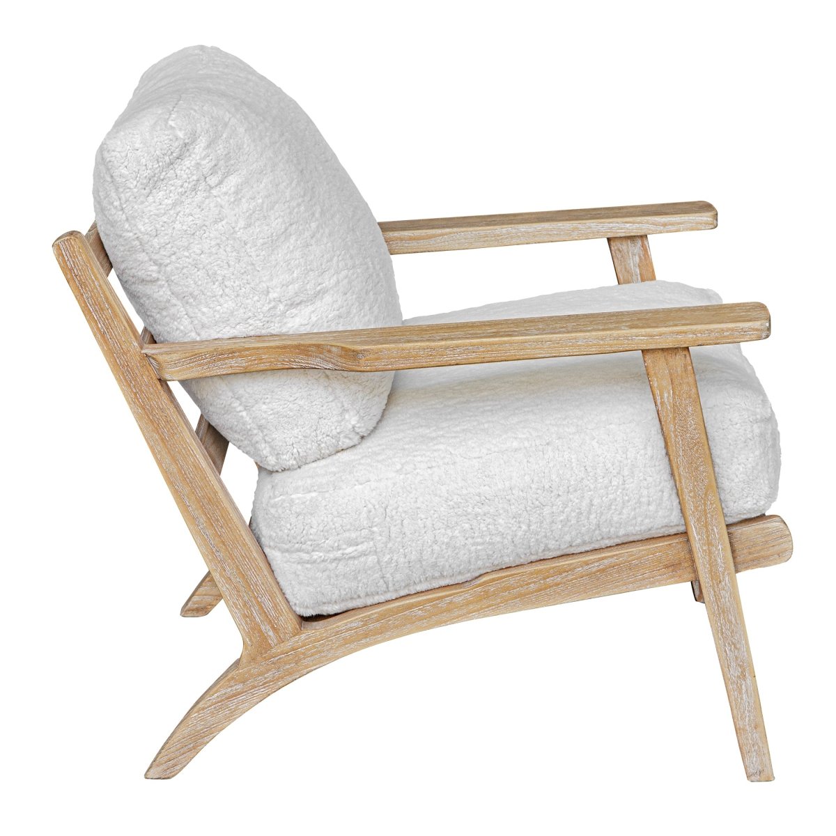 Laid Back Sheepskin Accent Chair - Uttermost - Accent Chairs by Modest Hut