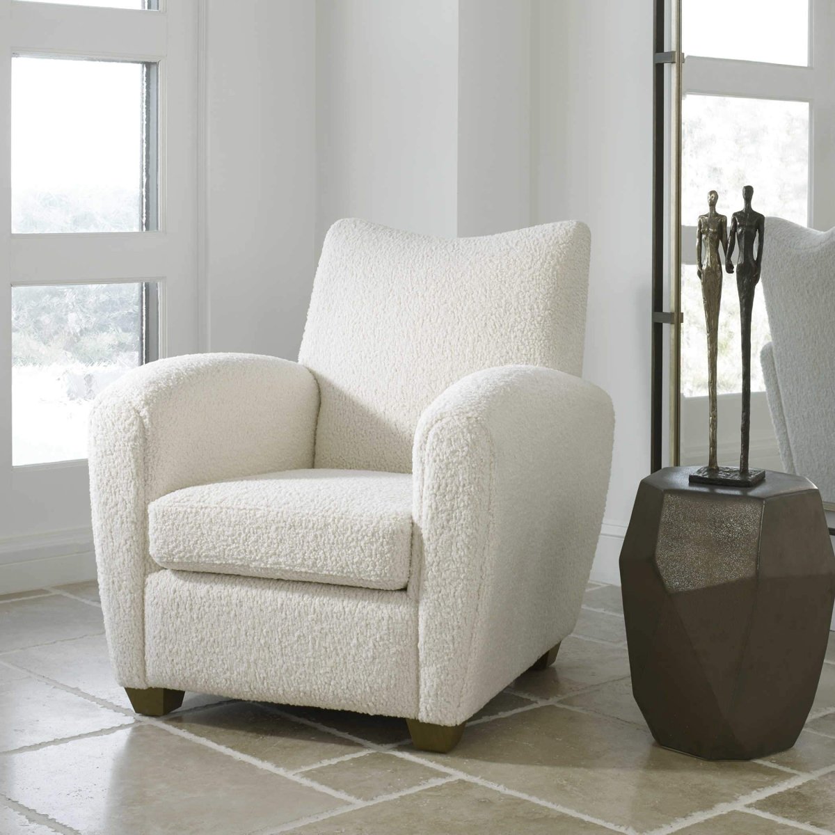 Teddy Natural Accent Chair - Uttermost - Accent Chairs by Modest Hut