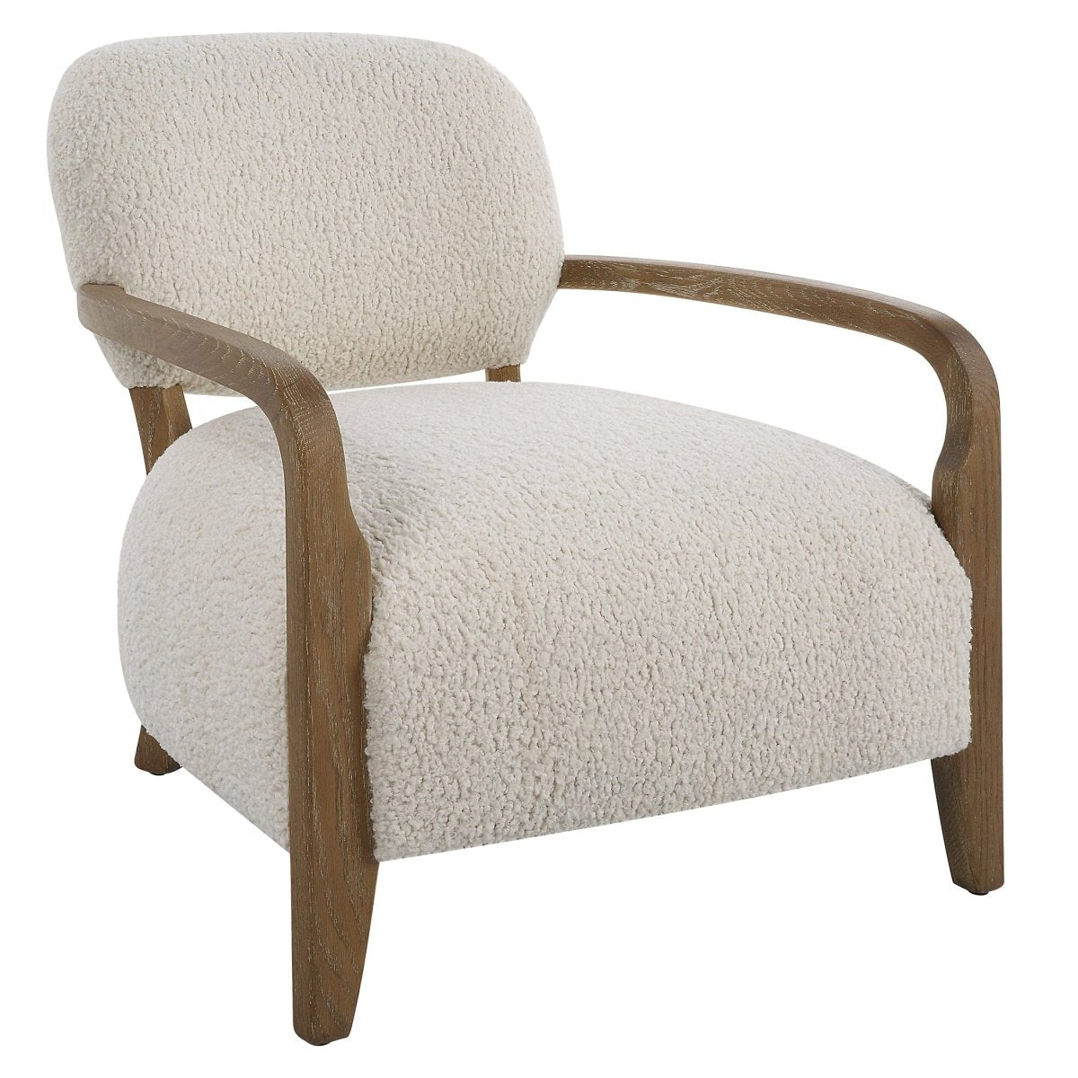Telluride Natural Shearling Accent Chair - Uttermost - Accent Chairs by Modest Hut