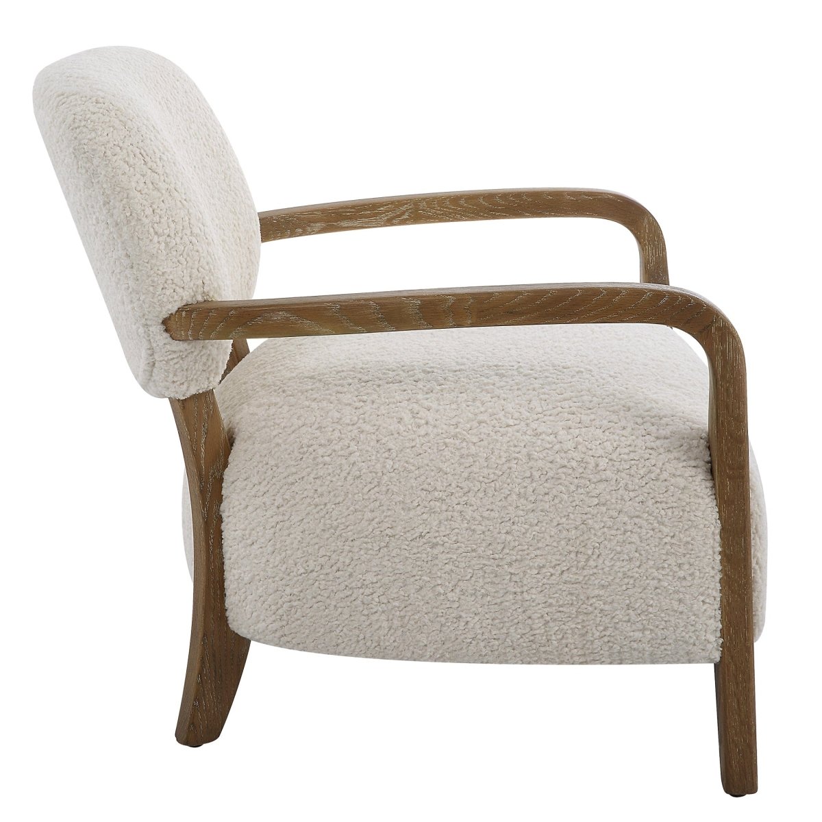 Telluride Natural Shearling Accent Chair - Uttermost - Accent Chairs by Modest Hut