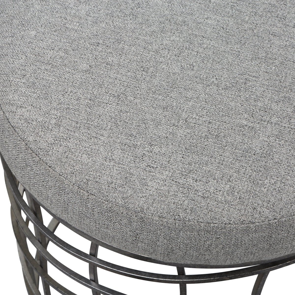 Carnival Iron Round Accent Stool - Uttermost - Accent Stools by Modest Hut