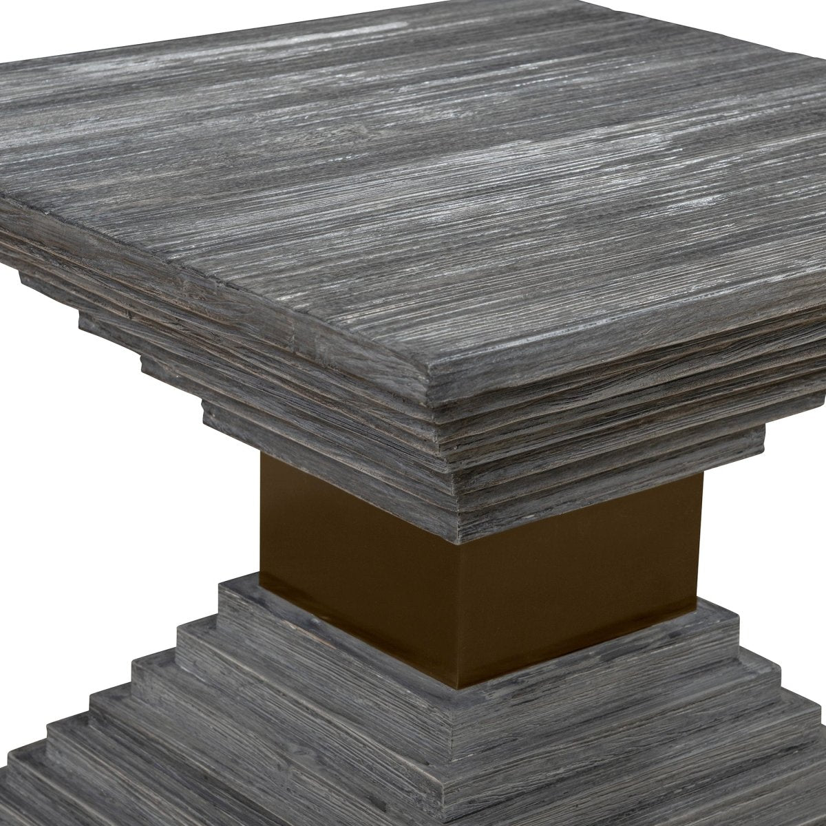 Andes Wooden Geometric Accent Table - Uttermost - Accent Tables by Modest Hut