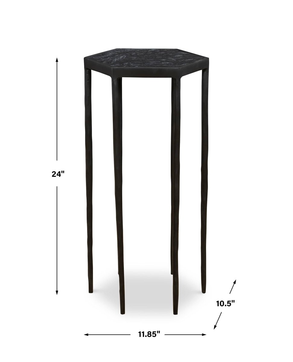 Aviary Hexagonal Accent Table - Uttermost - Accent Tables by Modest Hut
