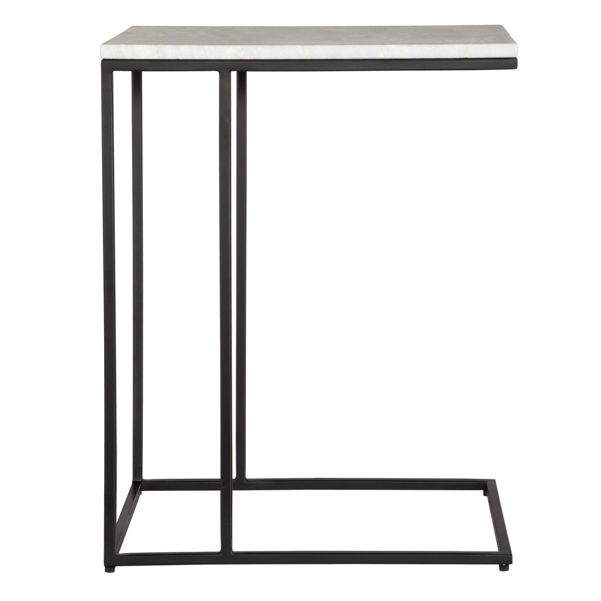 Black Frame Table with White Marble - Uttermost - Accent Tables by Modest Hut
