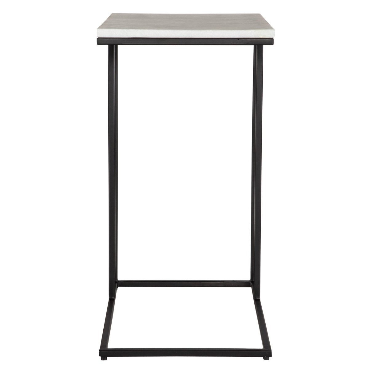 Black Frame Table with White Marble - Uttermost - Accent Tables by Modest Hut