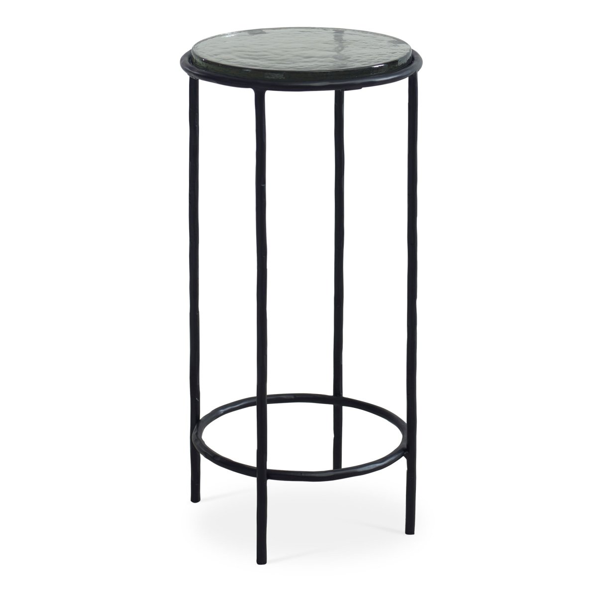 Black Table with Recycled Glass Top - Uttermost - Accent Tables by Modest Hut