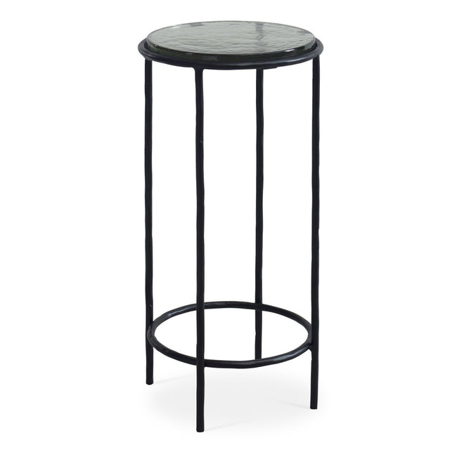 Black Table with Recycled Glass Top - Uttermost - Accent Tables by Modest Hut