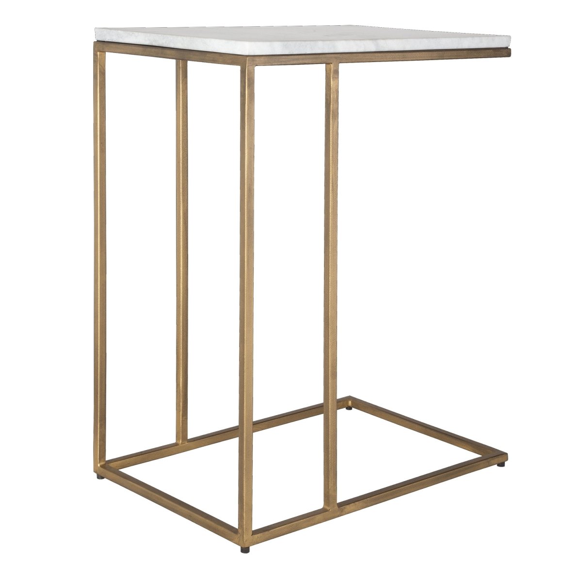 Brass Accent Table with Marble Top - Uttermost - Accent Tables by Modest Hut