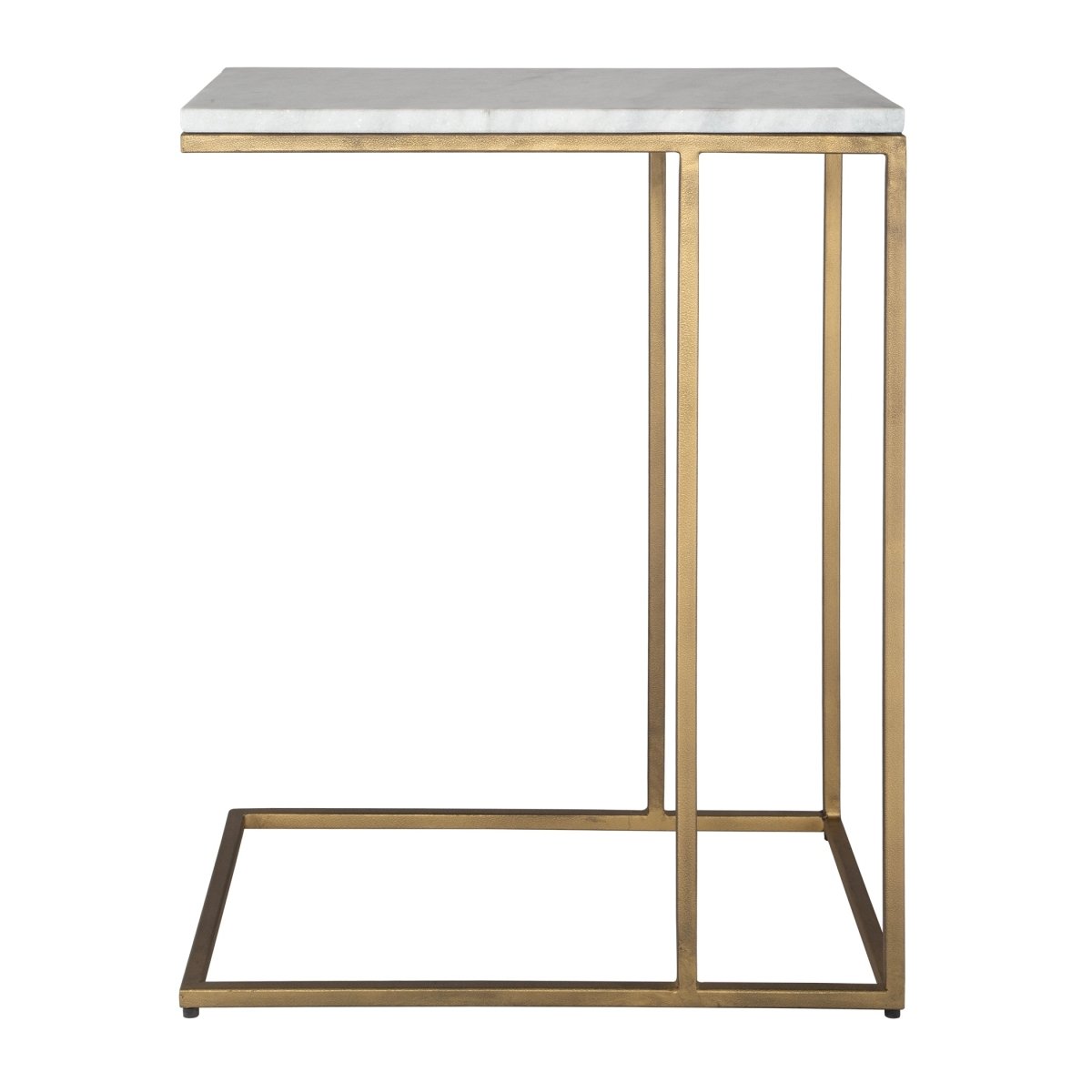Brass Accent Table with Marble Top - Uttermost - Accent Tables by Modest Hut
