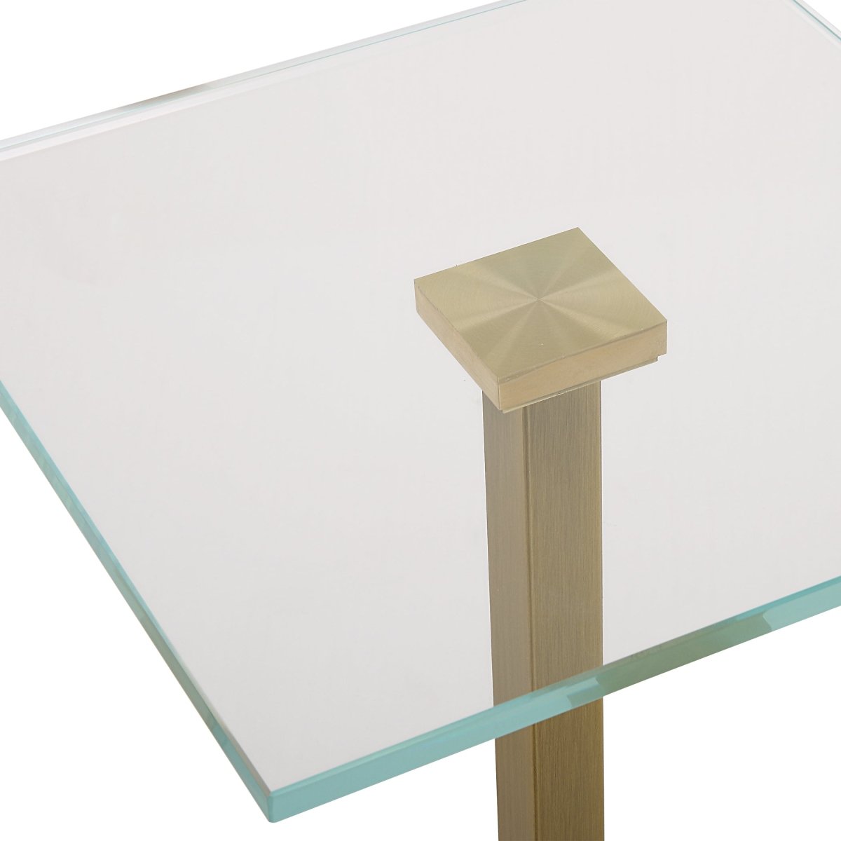 Brass Martini Table with Black Marble - Uttermost - Accent Tables by Modest Hut