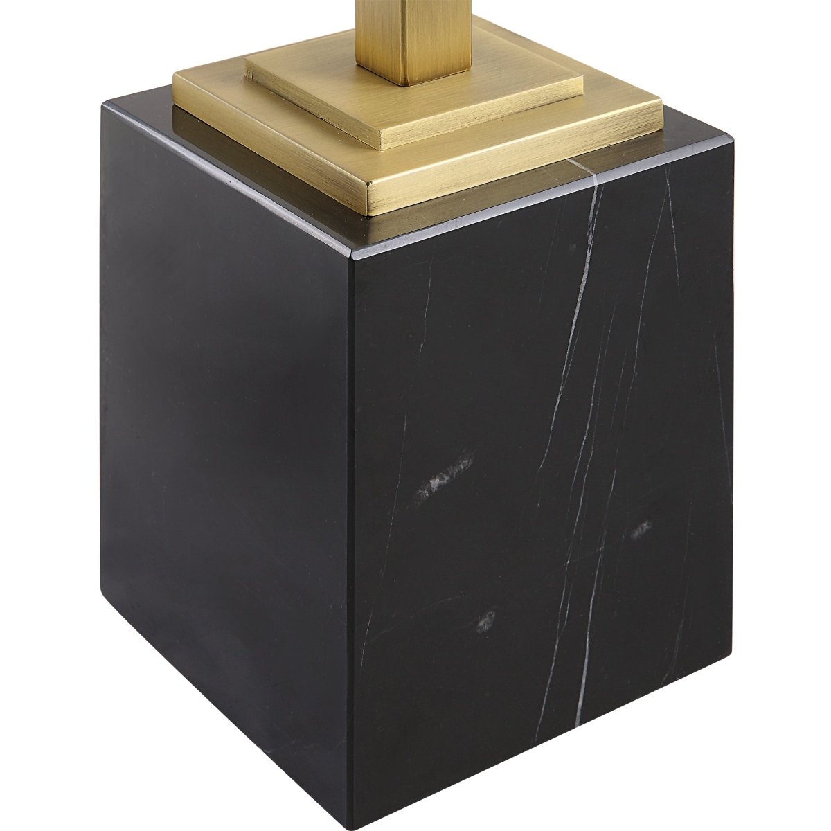 Brass Martini Table with Black Marble - Uttermost - Accent Tables by Modest Hut