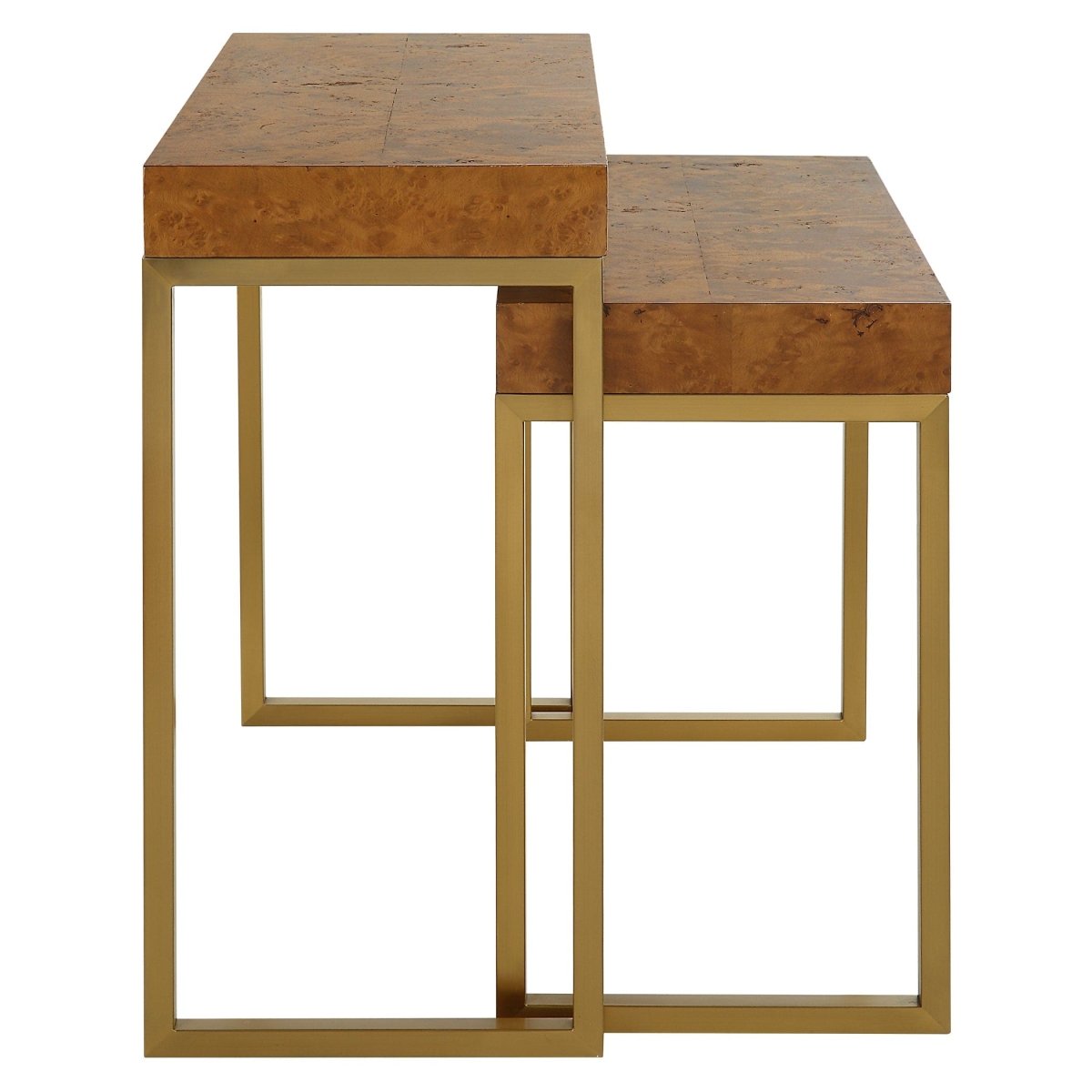 Burl - esque Wooden Nesting Tables, S/2 - Uttermost - Accent Tables by Modest Hut