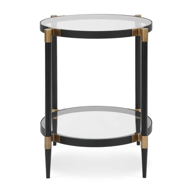 Chadid Round Glass Side Table - Accent Tables