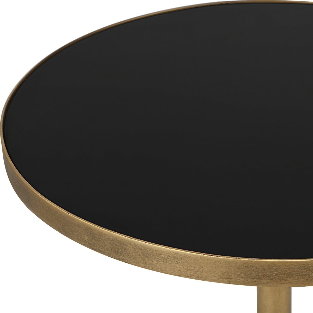 Comet Geometric Bronze Accent Table - Uttermost - Accent Tables by Modest Hut