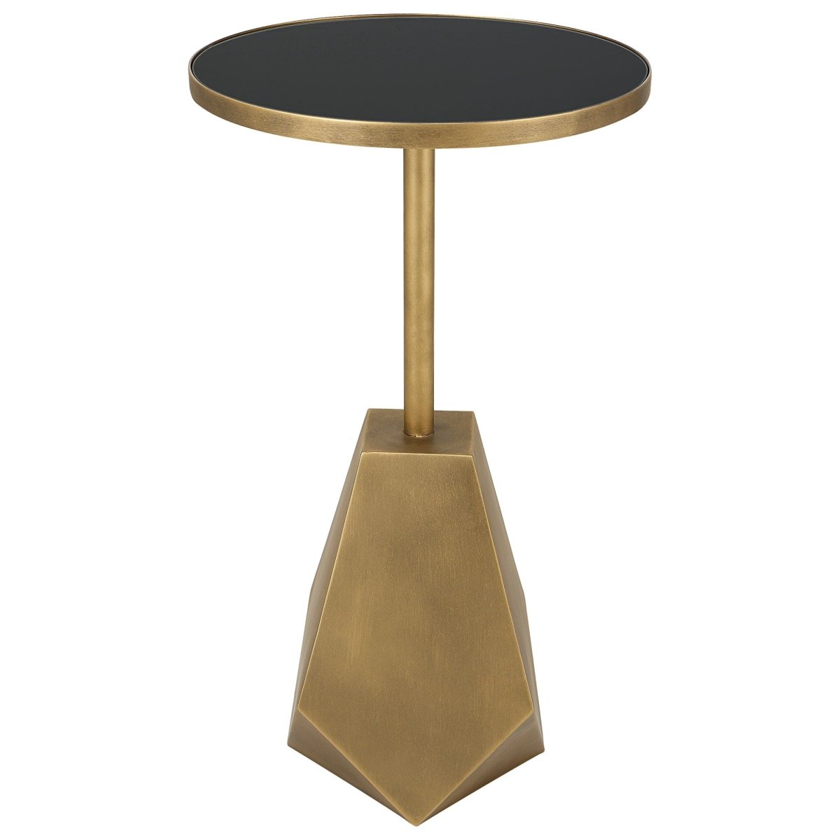 Comet Geometric Bronze Accent Table - Uttermost - Accent Tables by Modest Hut