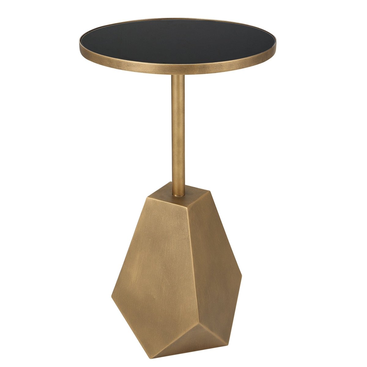 Comet Geometric Bronze Accent Table - Uttermost - Accent Tables by Modest Hut