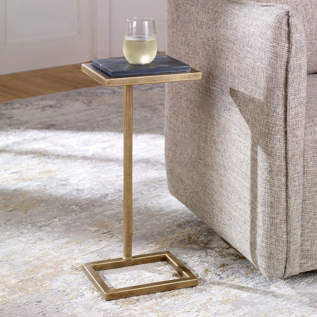 Elegantly Designed Martini Gold Accent Table - Uttermost - Accent Tables by Modest Hut