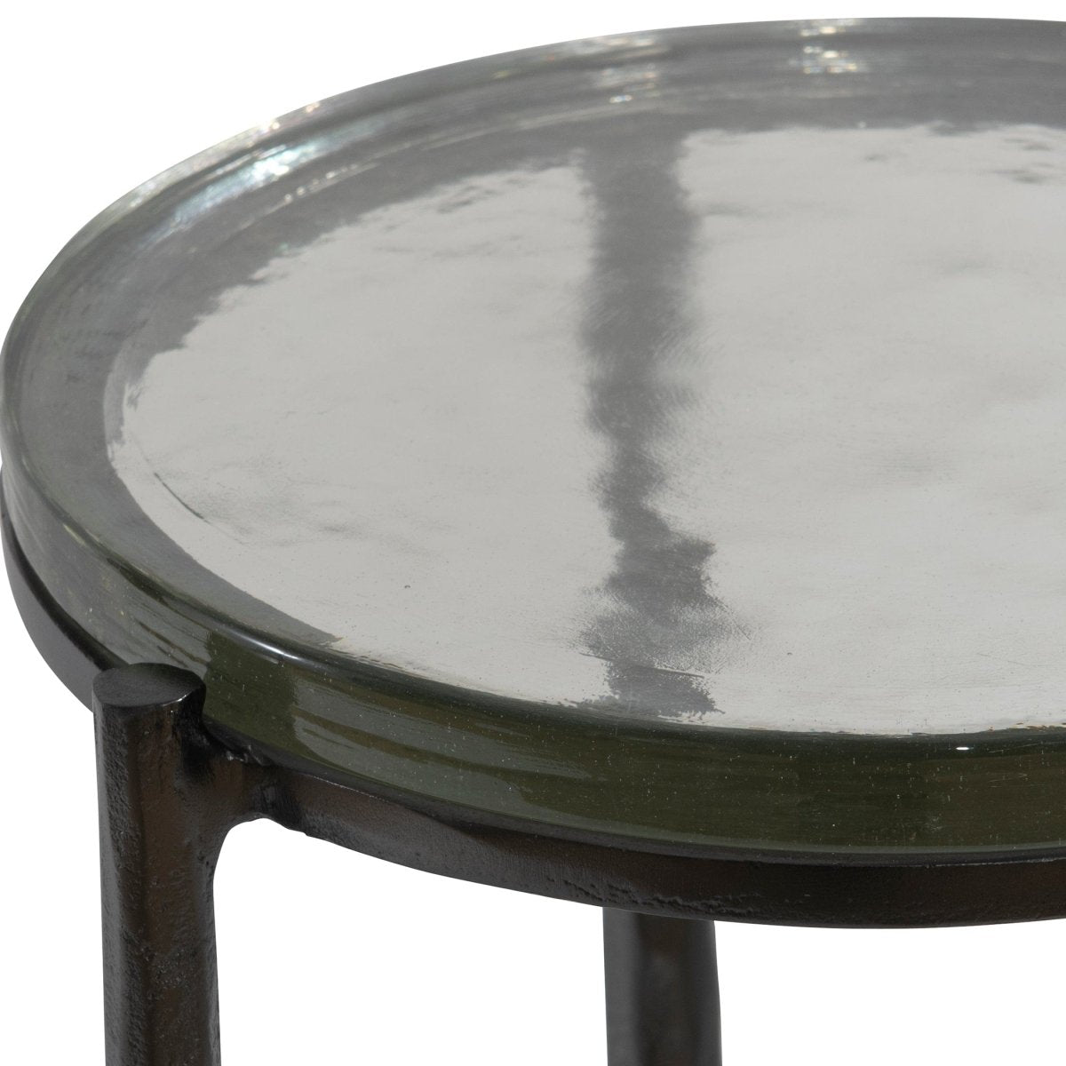 Eternity Iron & Glass Accent Table - Uttermost - Accent Tables by Modest Hut