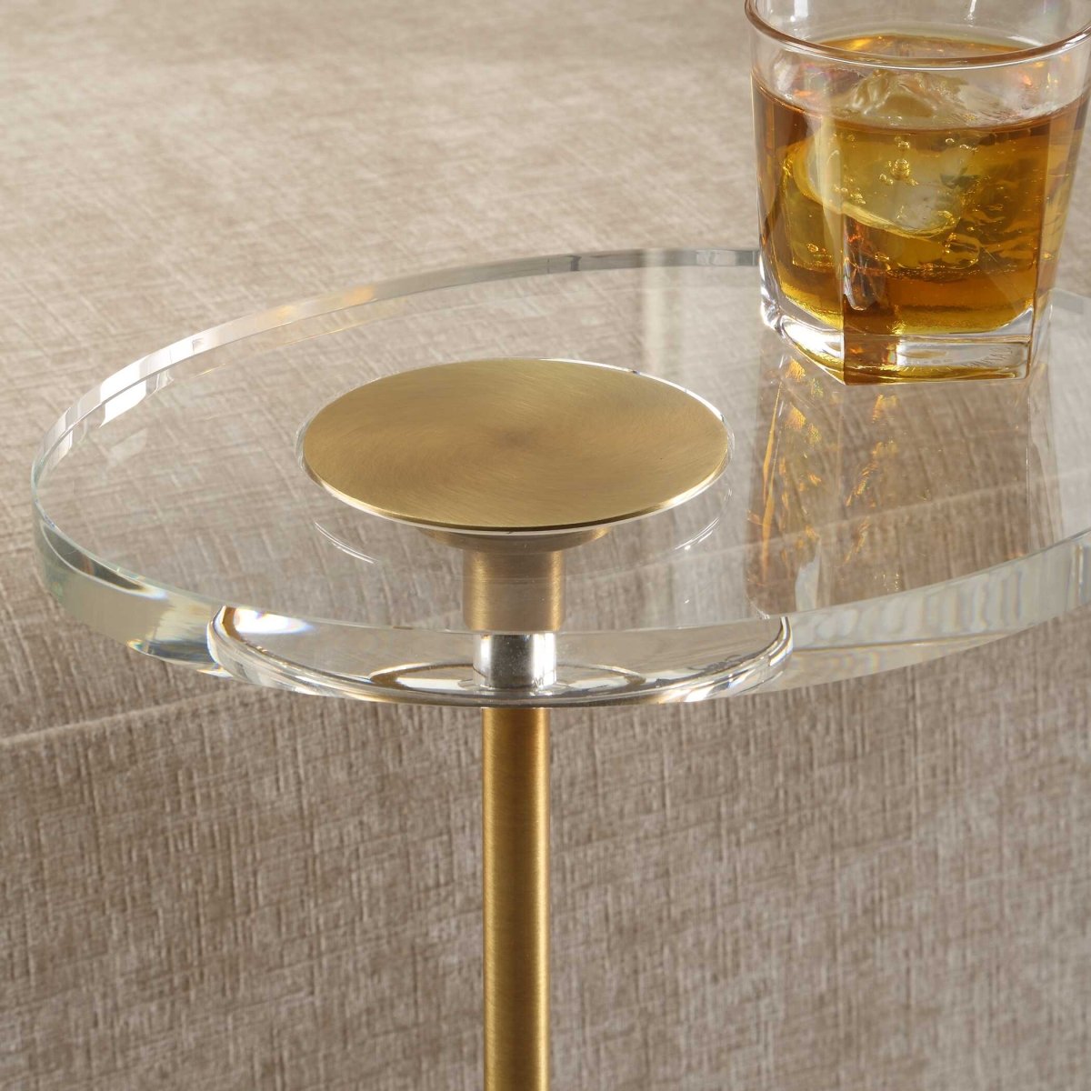 Kaufman Crystal Accent Table - Uttermost - Accent Tables by Modest Hut