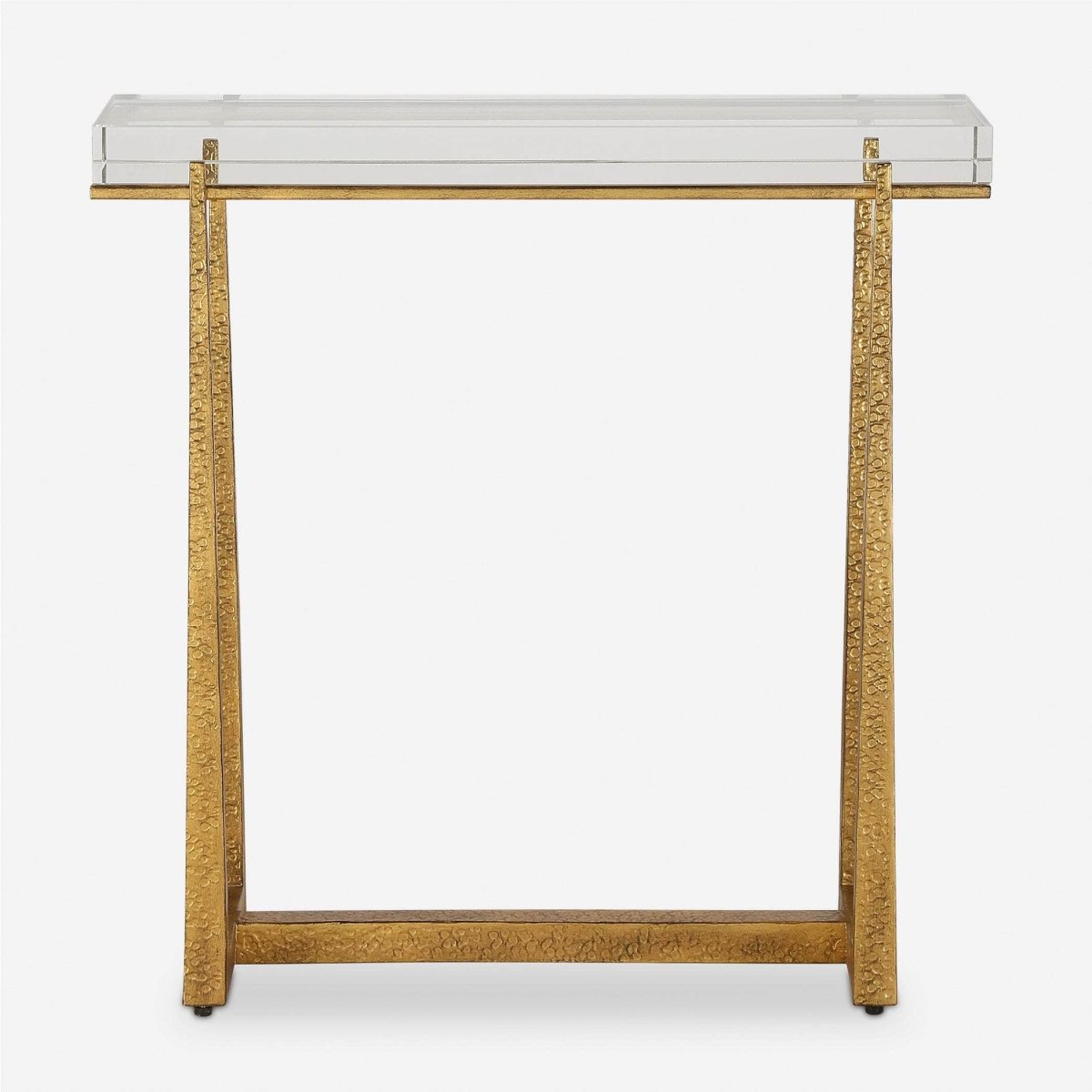 Midas Thick Crystal Accent Table - Uttermost - Accent Tables by Modest Hut