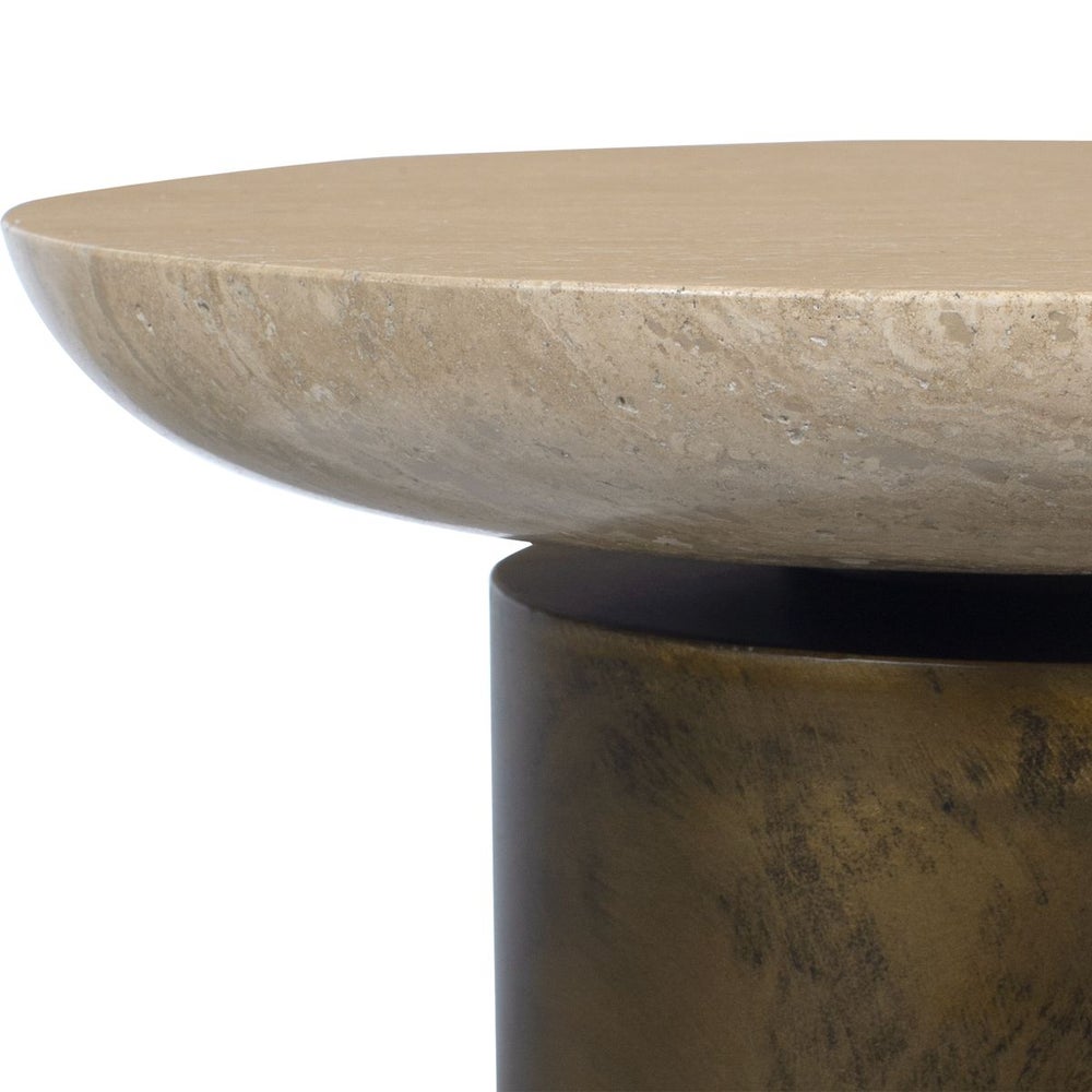 Oslo Outdoor Accent Table, Brass - Uttermost - Accent Tables by Modest Hut