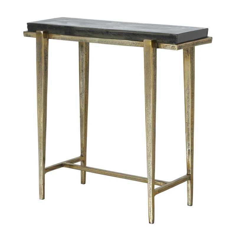 Alternate angle of the Preston Rectangular Glass Accent Table by Uttermost