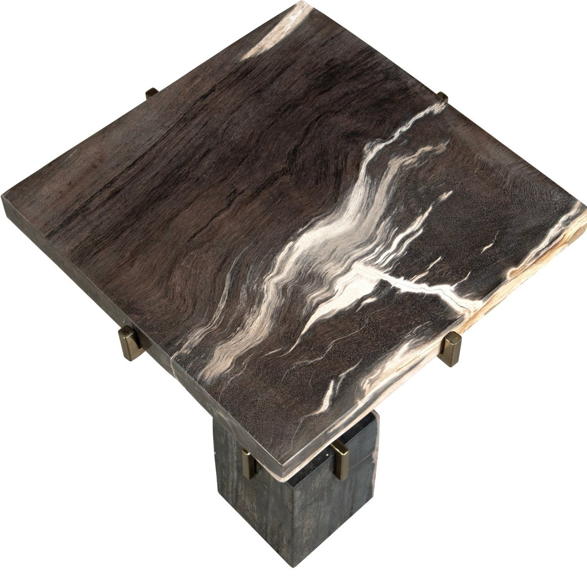 Rowman Petrified Wood Accent Table - Uttermost - Accent Tables by Modest Hut