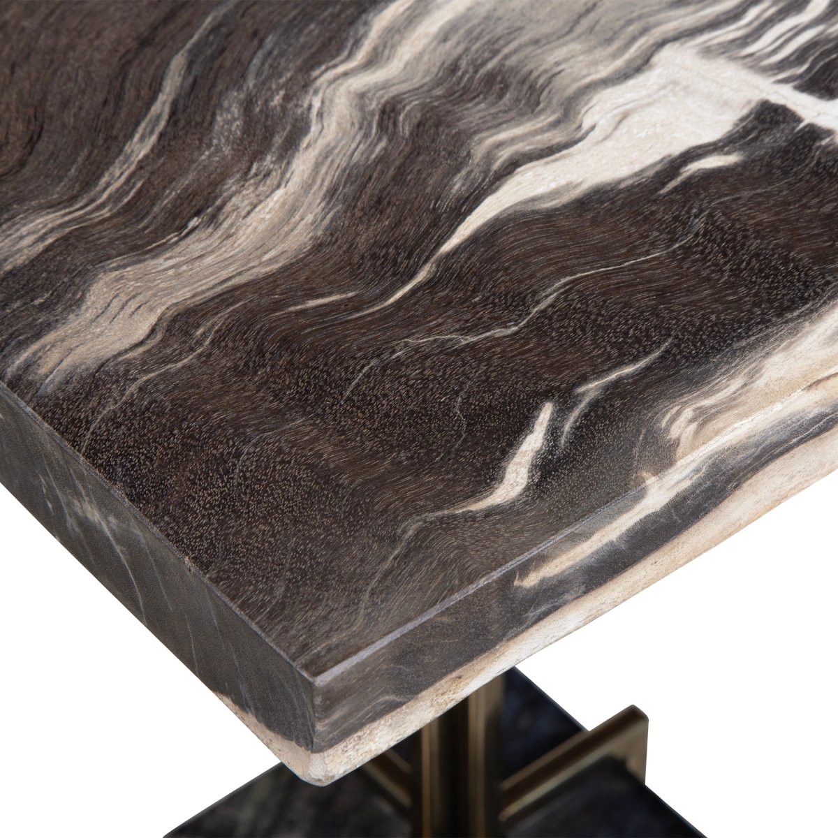 Rowman Petrified Wood Accent Table - Uttermost - Accent Tables by Modest Hut