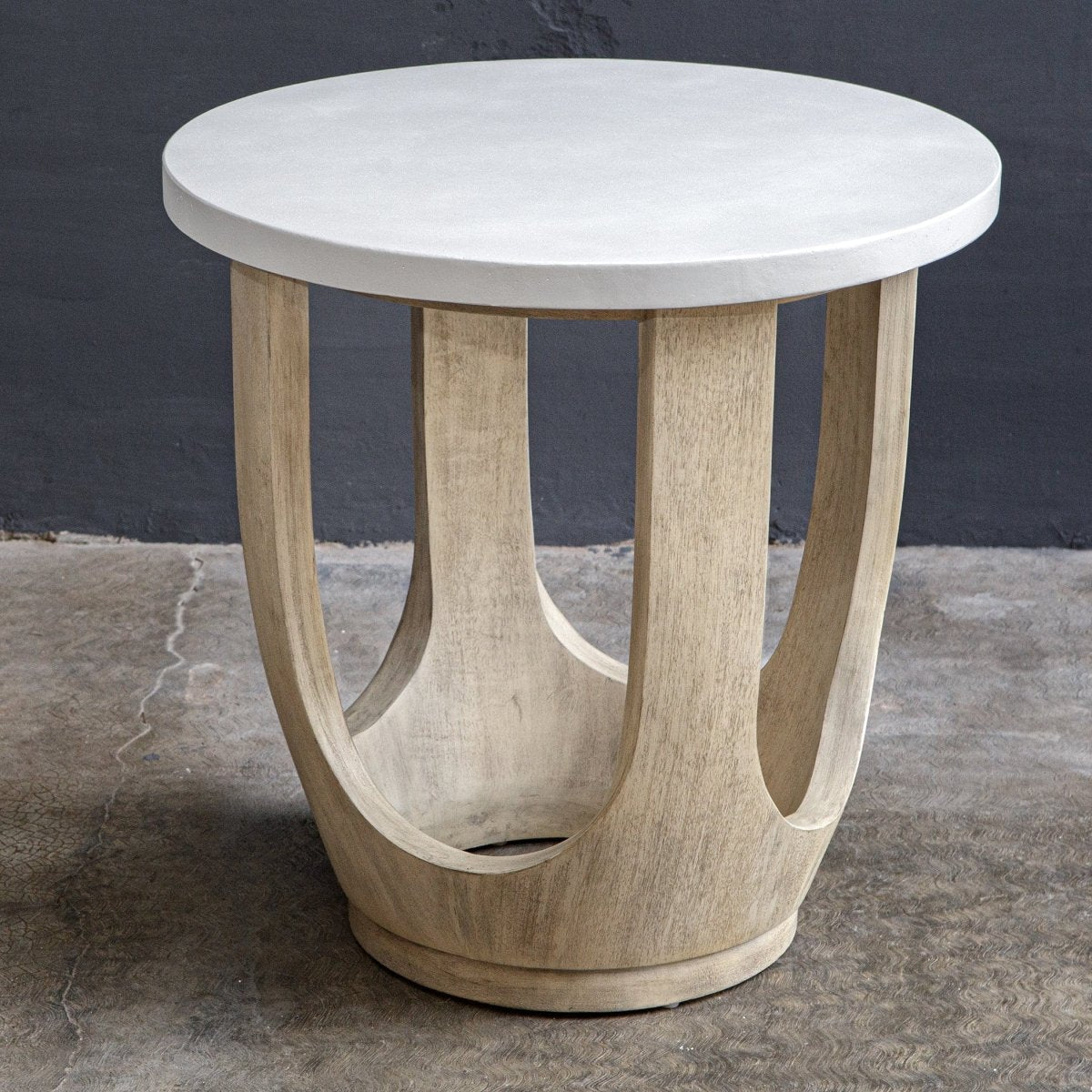 Tatli Stone Top Side Table - Uttermost - Accent Tables by Modest Hut