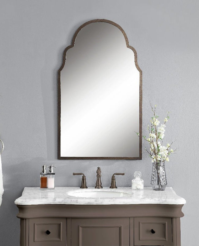 Brayden Bronze Arch Mirror - Uttermost - Arched Mirrors by Modest Hut