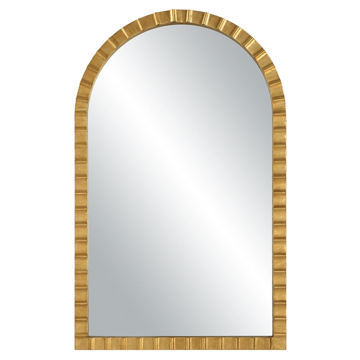 Dandridge Gold Arch Mirror - Uttermost - Arched Mirrors by Modest Hut