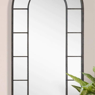 Dilling Black Arched Mirror - Uttermost - Arched Mirrors by Modest Hut