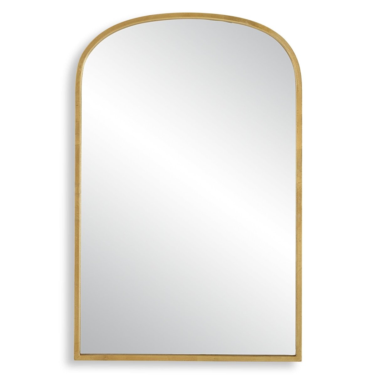 Gold Leaf Iron Framed Arched Mirror - Uttermost - Arched Mirrors by Modest Hut
