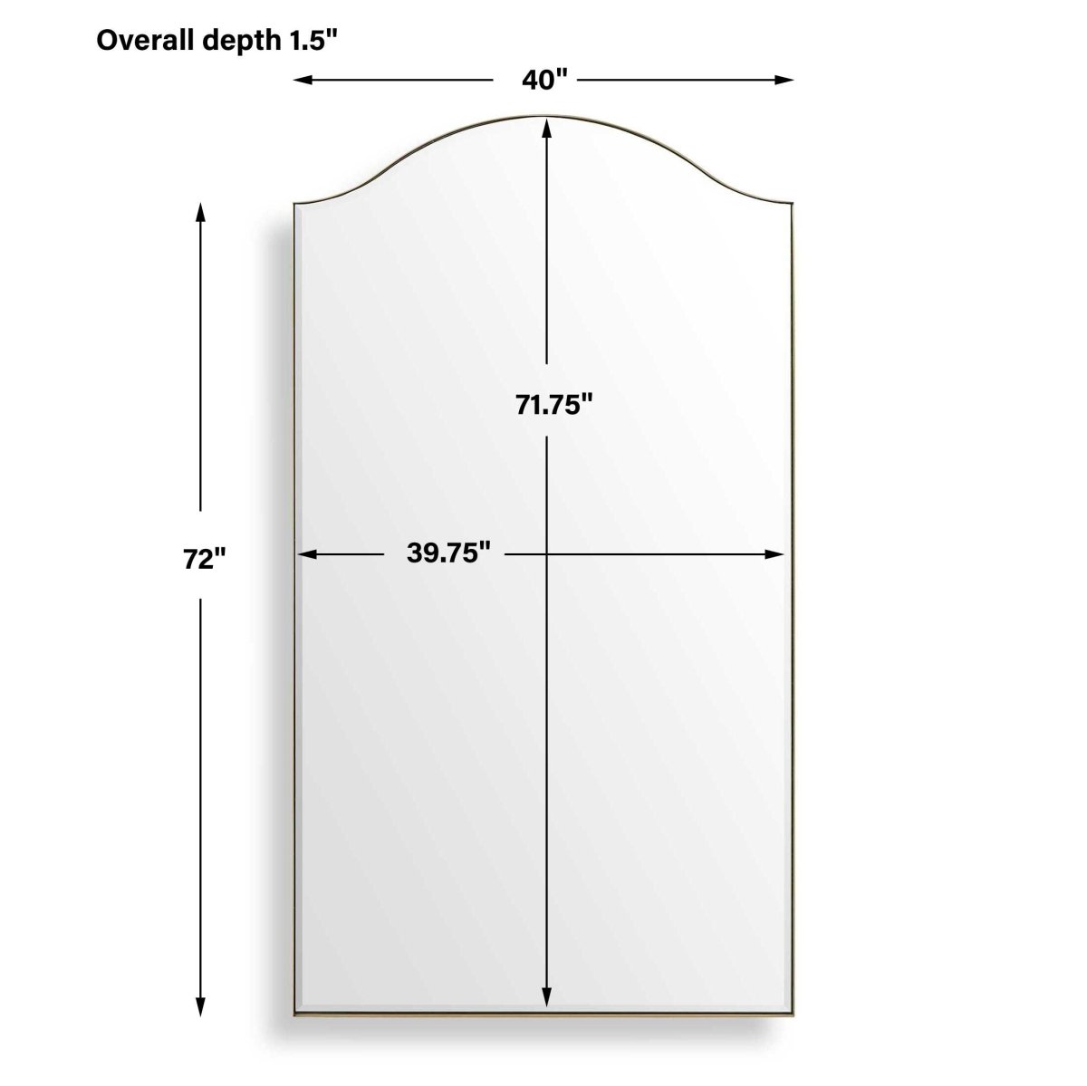 Mallorca Arch Mirror - Uttermost - Arched Mirrors by Modest Hut