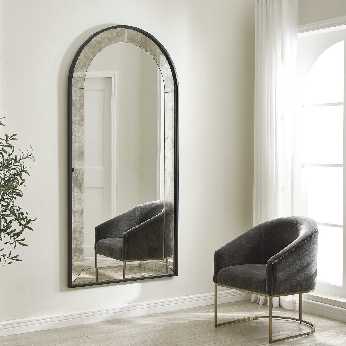 Marlowe Antique Arch Mirror - Uttermost - Arched Mirrors by Modest Hut