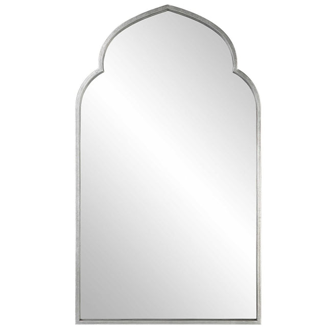 Moroccan Style Silver Mirror - Uttermost - Arched Mirrors by Modest Hut