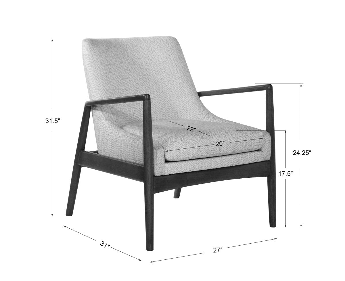Bev Scandinavian Armchair - Uttermost - Armchairs by Modest Hut